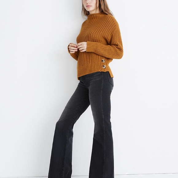MADEWELL RED MOCK-NECK SWEATER - Picture 6 of 8